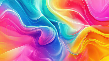 Obraz premium Vibrant Abstract Digital Background with Flowing Colors and Smooth Gradient Effects