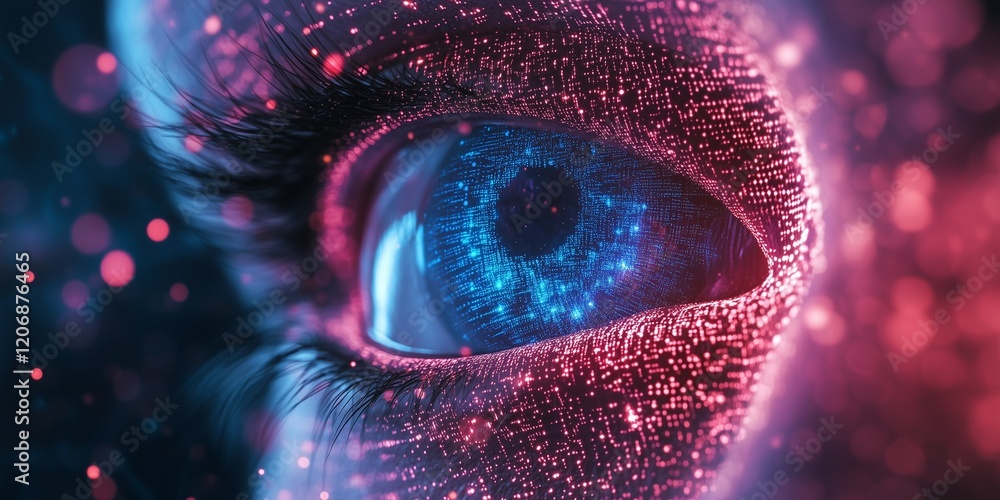 Aufkleber the future of cybersecurity: digital eye data networks and advanced technology