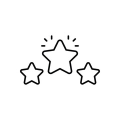 Star icon isolated on a white background. Vector illustration.
