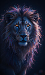 Naklejka premium King of Beasts in the Night