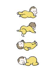 かわいい赤ちゃんのイラスト
