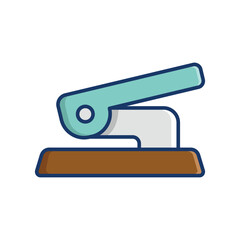 hole punch icon vector design template simple and clean