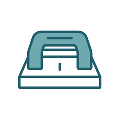 hole punch icon vector design template simple and clean