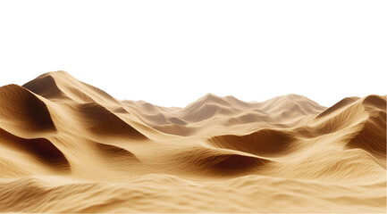 Desert Landscape isolated  transparent background