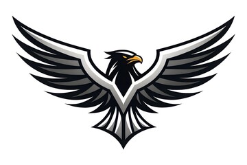 Obraz premium Stylized eagle logo illustration.