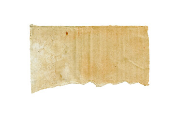 Aged Torn Vintage Paper Texture Isolated PNG