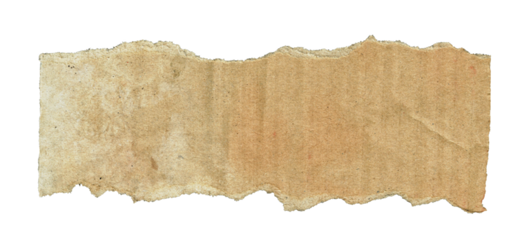 Aged Torn Vintage Paper Texture Isolated PNG