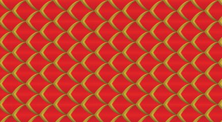 Red and Gold Geometric Snake Scales Pattern background