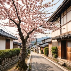 Obraz premium 日本の春の街並み