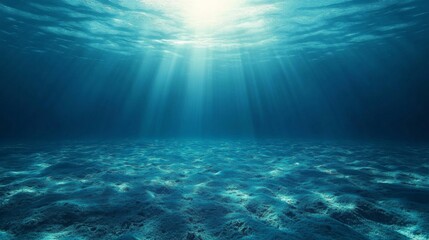 Fototapeta premium Sunlit Underwater Ocean Floor