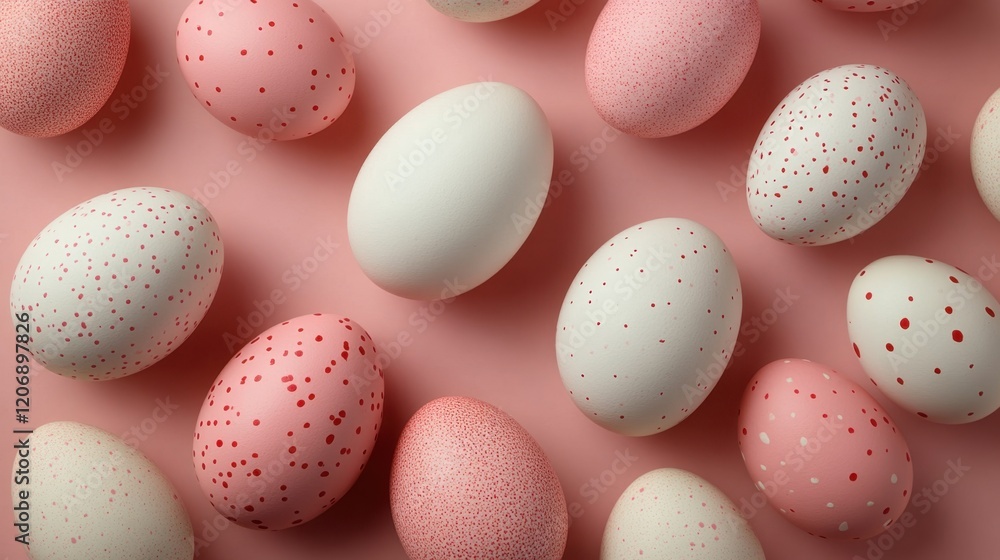 Poster decorative eggs create a playful and colorful display for spring celebrations and festive occasions