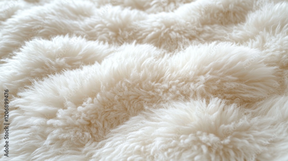 Poster soft and inviting texture of a cozy white fleece blanket on a comfortable surface in a serene indoor
