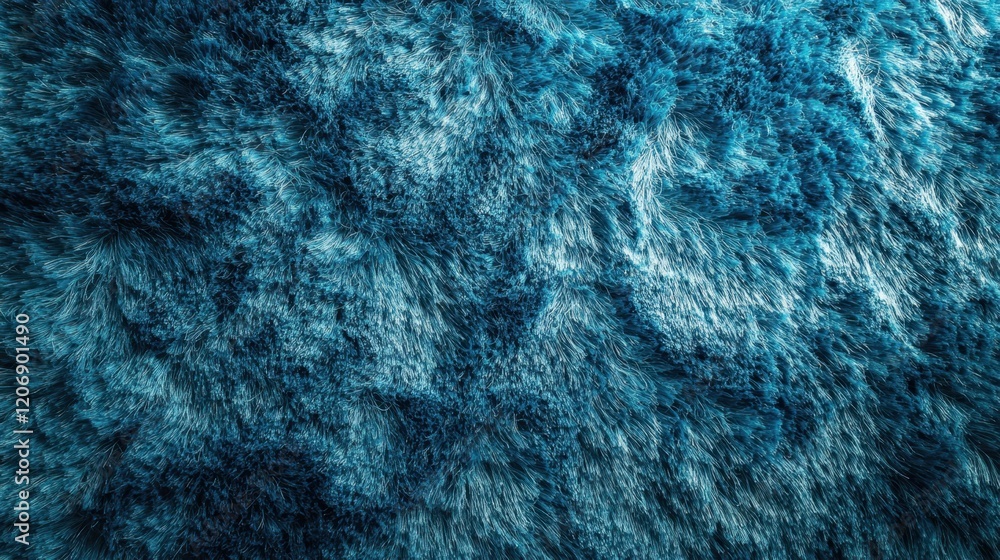 Poster beautiful turquoise fur texture adds warmth and vibrancy to any space enhancing the decor in creativ