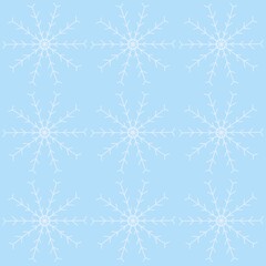 seamless pattern with snowflakes