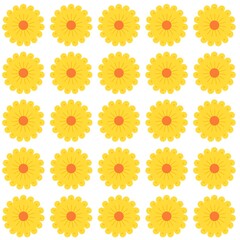 set of yellow flowers