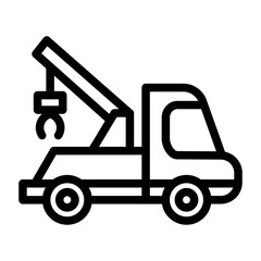 Naklejka premium towing outline style