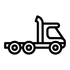 truck trailer outline style