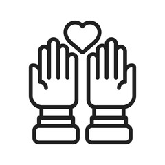 Faith icon vector image. Suitable for mobile apps, web apps and print media.