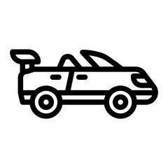 sport car outline style