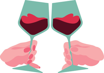 二人の記念日にワインで乾杯