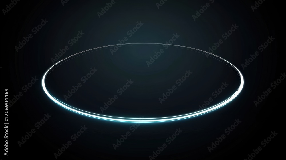 Poster dynamic light circular motion abstract art digital design studio close-up illumination concept