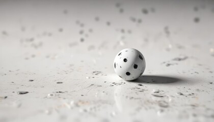 A tiny black dot on a pristine white surface with a dirty and grimy background, patch, spill, spotlessness