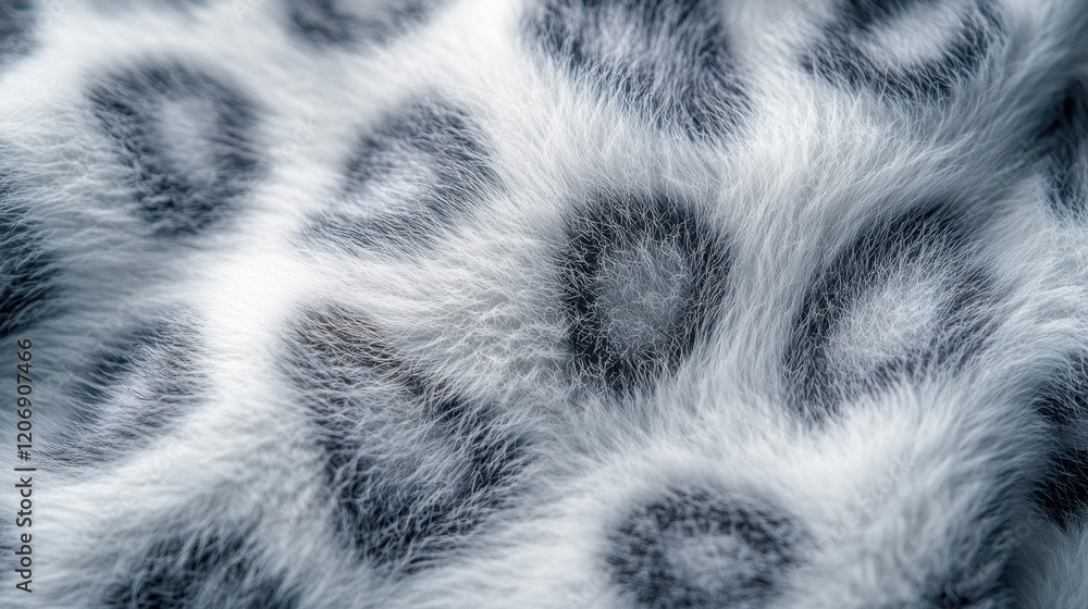 Poster unique patterns in soft fur exhibit a mesmerizing blend of monochrome textures and shapes across a p
