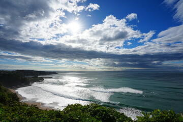 Fototapeta premium wonderful seascape from seaside cliff