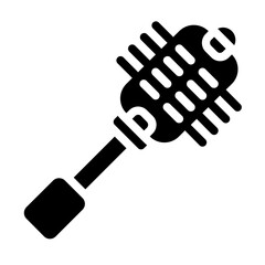 Hair Brush  Solid Icon