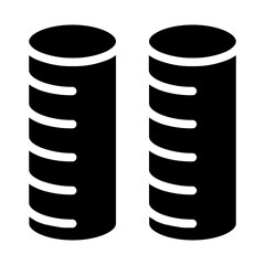 Hair Roller Solid Icon