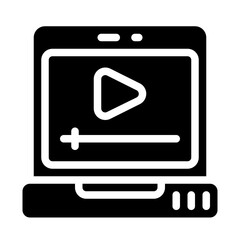 Interactive Tutorial Solid Icon