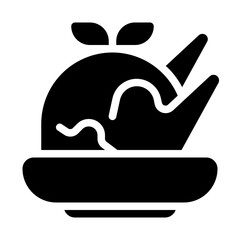 Fototapeta premium Peking Duck Solid Icon