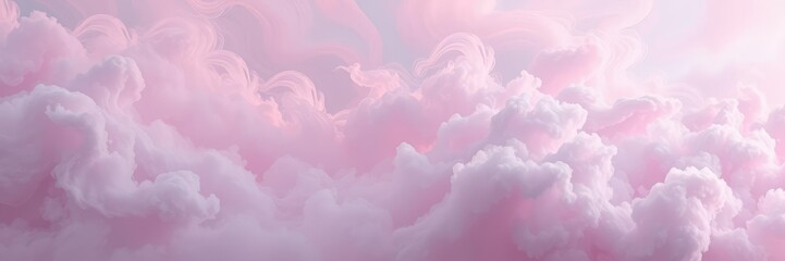 Fototapeta premium Abstract swirling clouds with pale pink and purple shades, swirly shapes, pastel colors, whimsical clouds