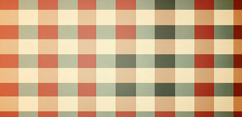 Red and Green Gingham Pattern, a beige and brown checkered gingham pattern background