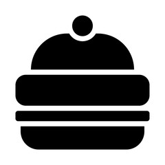 Sweet Rice Cake Solid Icon