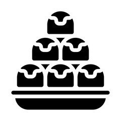 Takoyaki Plate Solid Icon