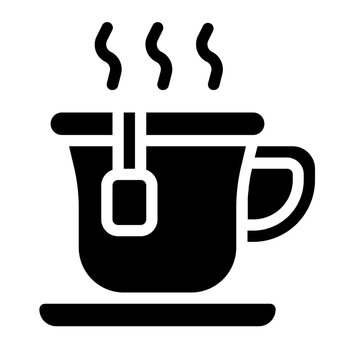 Tea Cup Solid Icon