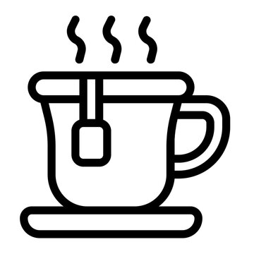 Tea Cup Line Icon