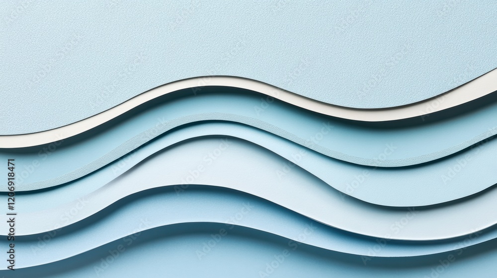 Poster flowing forms abstract design of wavy lines digital art minimalist environment aerial view