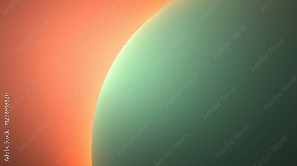 Poster subtle arcs of glowing light forming a smooth abstract pattern in soft pastel shades