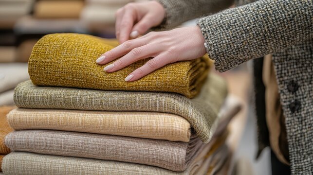 Designer creating a mood board for a new project