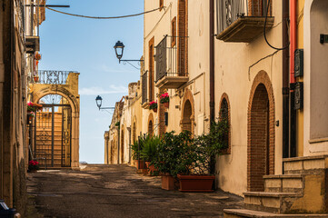 Fototapeta premium views of the village of Ferrandina, Matera province, Basilicata