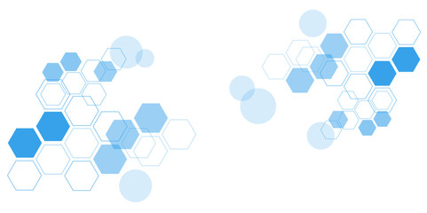 An abstract background of geometric patterns in soft pastels, featuring interlocking hexagons in shades of white. Futuristic nature background. Vibrant geometric hexagon abstract background.