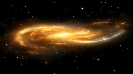Golden Spiral Galaxy in a Dark Universe