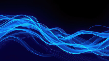 abstract representation of the movement of water with swirling blue lines and waves, artistic expression, kinetic energy, abstract art, abstract, swirling blue