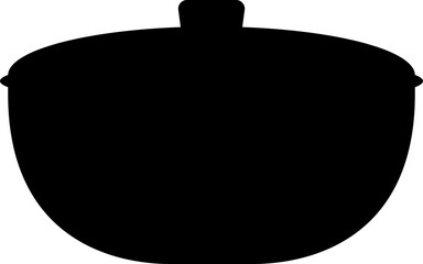 Pot Cooking Silhouette Vector Element