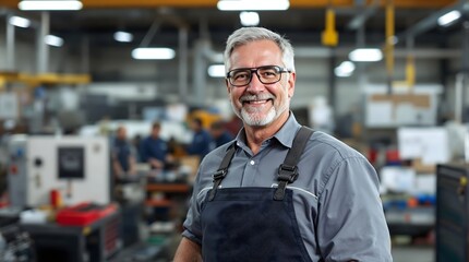 Obraz premium Machinist learning advanced machining techniques in a vocational training facility (Industry)