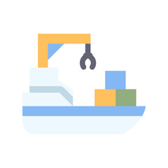 cargo ship flat style