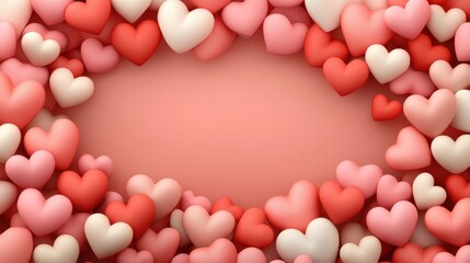 Colorful heart decorations for love and romance.