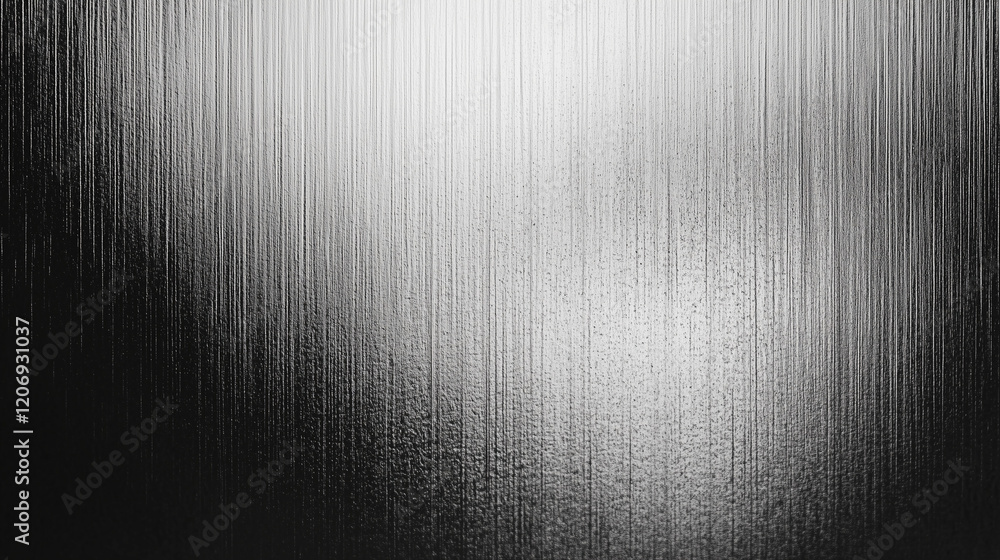 Fototapete abstract black and white background with a fine metal texture, illuminated by soft light from above.